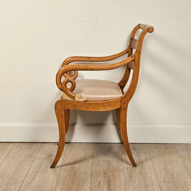 Satinwood Inlaid Armchair, Circa 1825 For Sale In San Francisco - Image 6 of 9