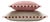 Couple Bicolor Happy Cushions White and Pink Velvet from Lo Decor, Set of 2 For Sale