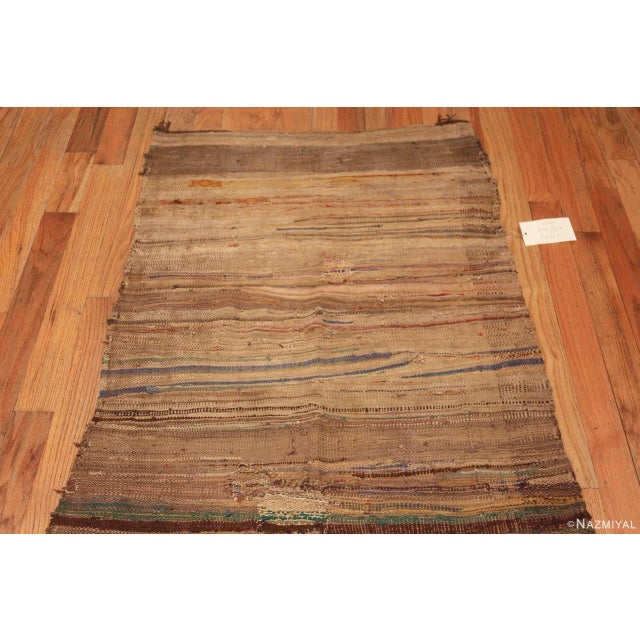 Moroccan Nazmiyal Collection Rust Earth Tones Vintage Moroccan Kilim Rug For Sale - Image 3 of 7