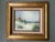 Impressionist Vintage Signed J. Fenton Original Coastal Oil Painting With Gilt Wood Frame – Certified Artistic Interiors For Sale - Image 3 of 9