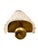 Vintage Italian Single Murano Glass & Brass Wall Sconce For Sale In Los Angeles - Image 6 of 7