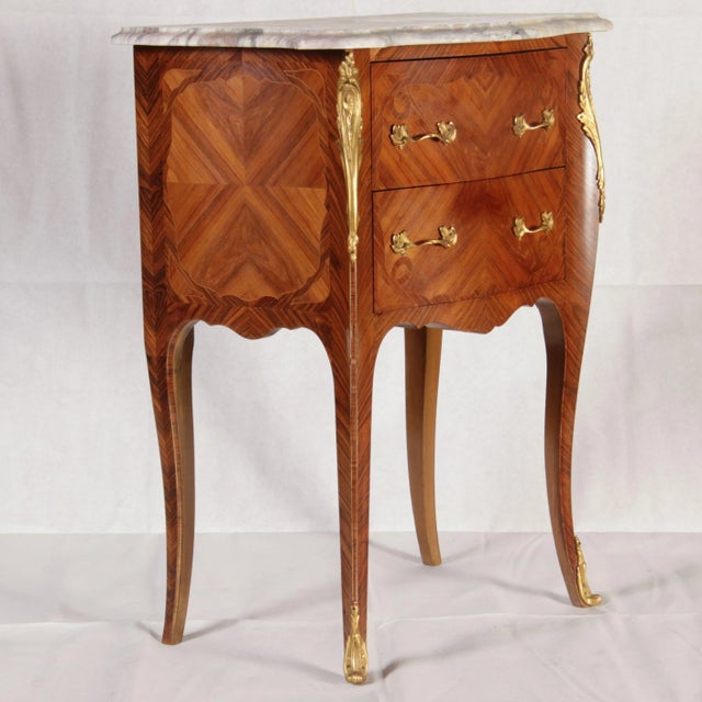 1920s Antique Small Rococo Chest of Drawers, 1940 For Sale - Image 5 of 18
