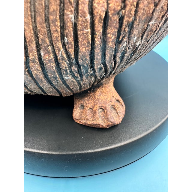 Offered here is a rare and highly sought after expressive ceramic lion sculpture by renowned mid-century artist Raul...