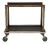 Sturdy Industrial Bar Cart on Wheels For Sale