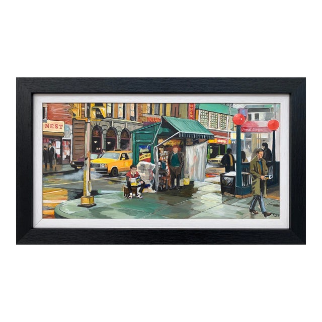 New York City Street Scene Painting - Unique Original Art by Leading British Contemporary Artist, 2019 For Sale