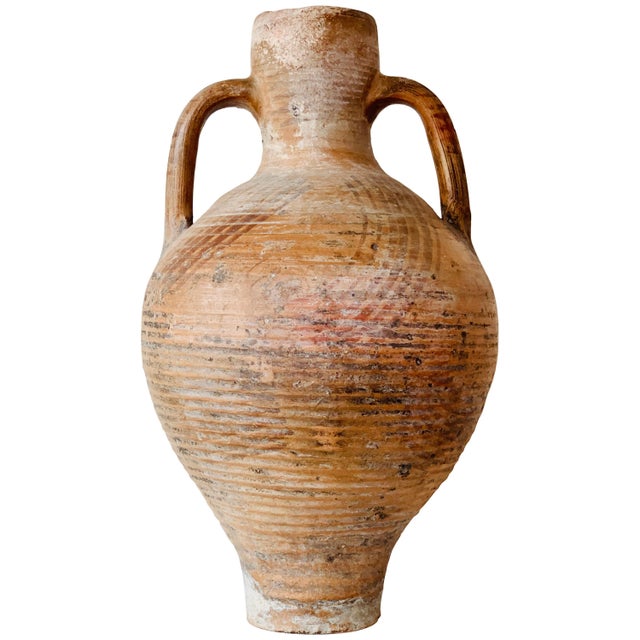 19th Century Set of Three Picher "Cantaro" from Calanda, Spain, Terracotta Vase For Sale - Image 16 of 18