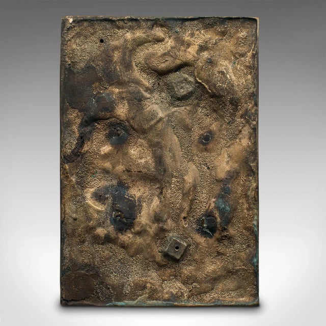 1960's Vintage Elephant Relief Plaque For Sale - Image 9 of 9