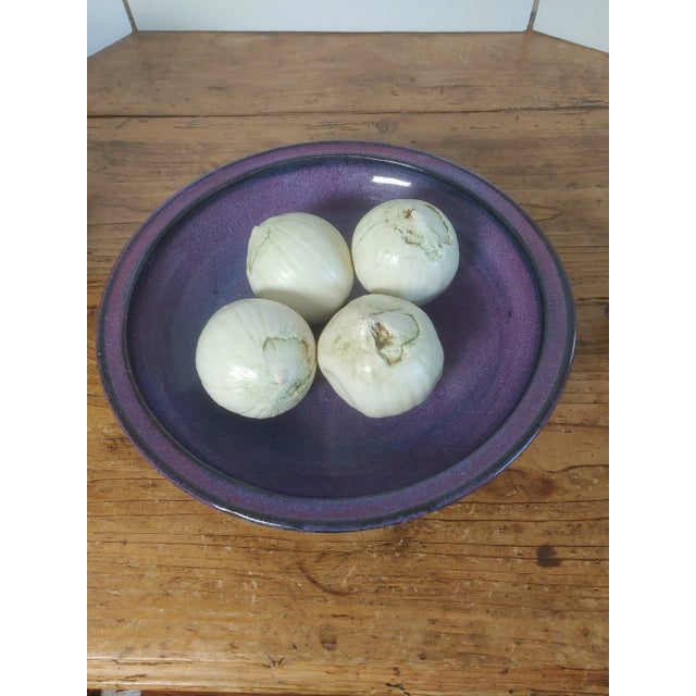 Amethyst Mid-Century David Morris Berry Glazed Pottery Bowl For Sale - Image 8 of 9