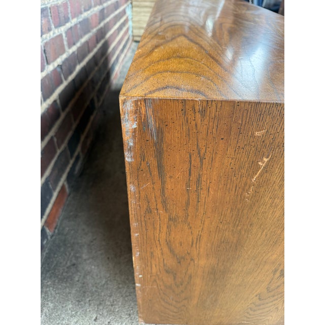 1970s Lane Furniture Pueblo Brutalist Nine-Drawer Dresser / Credenza For Sale - Image 9 of 10