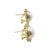 Late 20th Century Late 20th Century 14 Karat Yellow Gold Mabe Pearl and Diamond Earrings, A Pair For Sale - Image 5 of 8