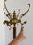 Metal Vintage Italian Brass Coat Rack with Onyx Marble Centrepiece, 1960s For Sale - Image 7 of 18