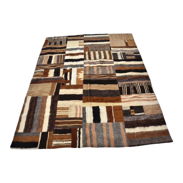 Angora Wool Vintage Anatolian Rug For Sale