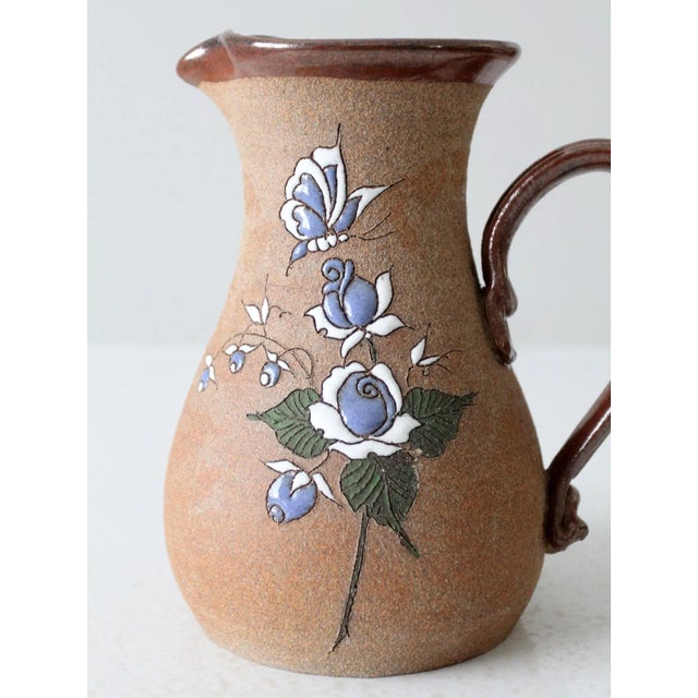 Vintage Studio Pottery Pitcher For Sale - Image 4 of 12
