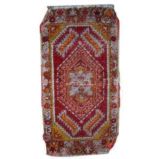 1920s Turkish Yastik Rug - 1.4' X 2.8' For Sale
