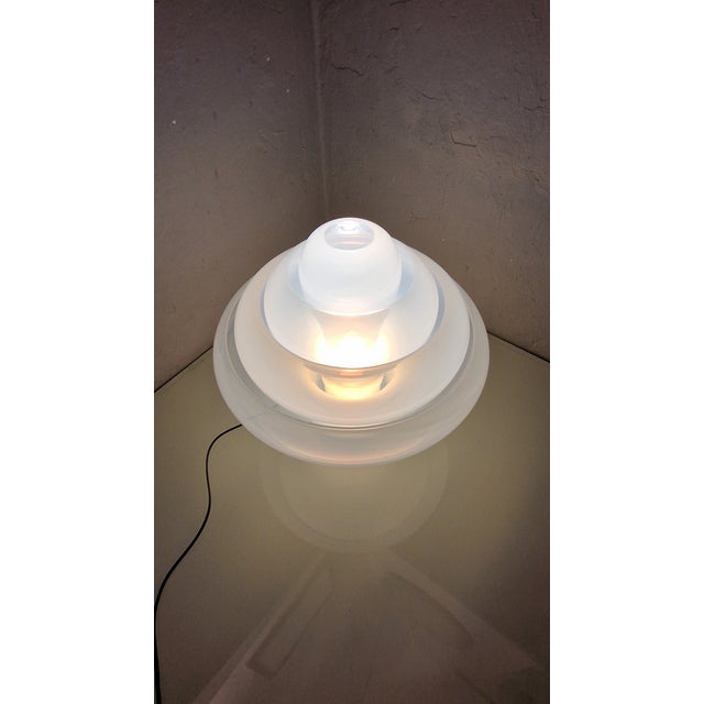 AVMazzega Lotus Table Lamp in Irridescent Murano Glass by Carlo Nason for Mazzega, 1980s For Sale - Image 4 of 12
