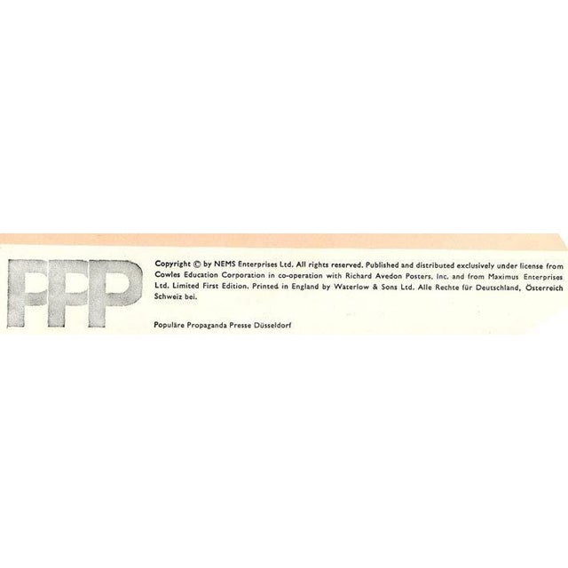 Textile The Beatles Set 5 Posters Richard Avedon 1967 Original Printing Stern Magazine For Sale - Image 7 of 15