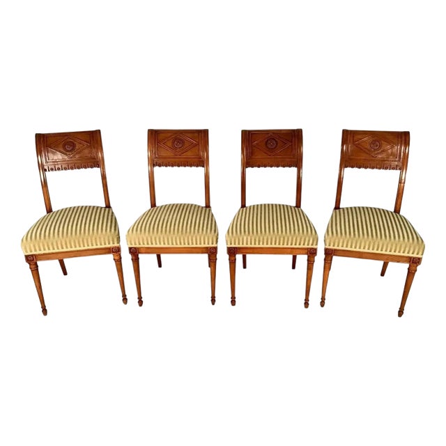 19th Century Neo-Classical Chairs in the style of Jacob Henri, France, Set of 4 For Sale