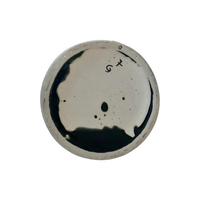 Gold and Black Tubular Ceramic Vase With Middle Ages Theme For Sale - Image 4 of 9