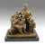 This solid bronze sculpture represents a family group composed of parents, children, and a pet. The work adopts the...