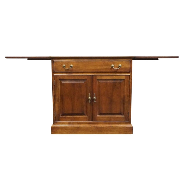 Stickley Furniture Traditional Style Solid Cherry 68" Flip Top Server Buffet 4077 For Sale In Kansas City - Image 6 of 18