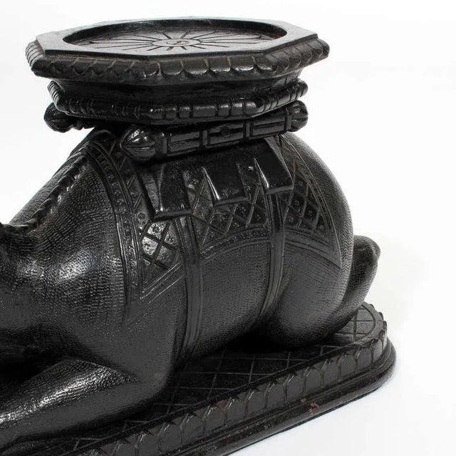 Late 19th-Early 20th Century Anglo Indian Carved Camel Pedestal For Sale In West Palm - Image 6 of 10