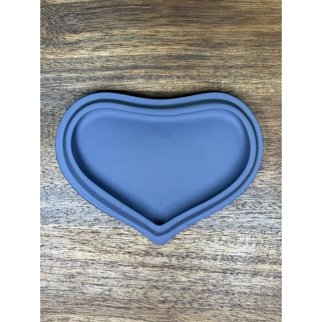 Vintage Wedgwood Jasperware Heart-Shaped Trinket Box For Sale - Image 9 of 12