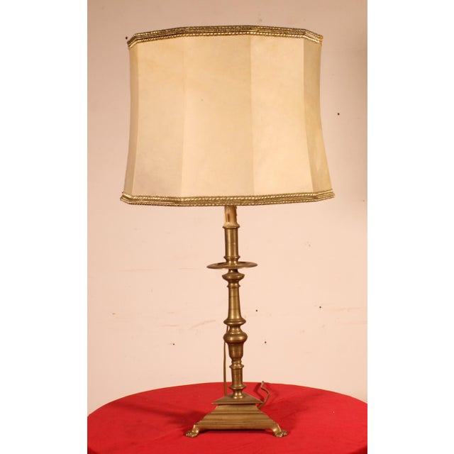 Antique Bronze Table Lamp, 1600s For Sale - Image 11 of 11