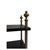 Mixed Metals Vintage Etagere With Seven Faux Leather Shelves For Sale - Image 4 of 5