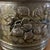 Vintage Claw Footed Embossed Aged Brass Planter/Jardiniere With Grape and Vine Clusters For Sale - Image 4 of 12