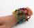 Mid-Century Modern David Spada Modernist Rainbow Multicolor Aluminum Bangle Bracelet For Sale - Image 3 of 14
