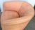 Textile Pair of Diminutive 1970s Pink Silk Channel-Quilted Swivel Club Chairs For Sale - Image 7 of 15