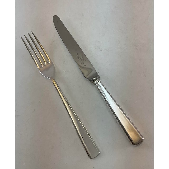 1980s Silver Plated Dinner Knife, Leighton For Sale In New York - Image 6 of 17
