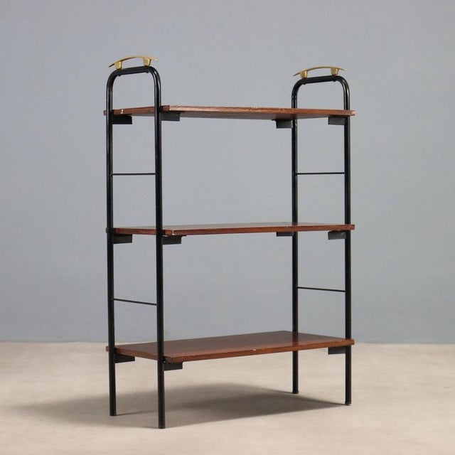 Wood Small Vintage Bookcase, 1960s For Sale - Image 7 of 8