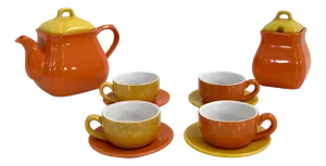 Ceramic Tea Set Service from Naj Oleari, 1980s, Set of 10