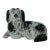 Rare Staffordshire Pottery Recumbent Spaniel For Sale