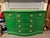Wood Vintage Green Lacquered Sideboard For Sale - Image 7 of 9