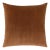 Scalamandre 22" x 22" Tudor Velvet Pillow in Walnut For Sale