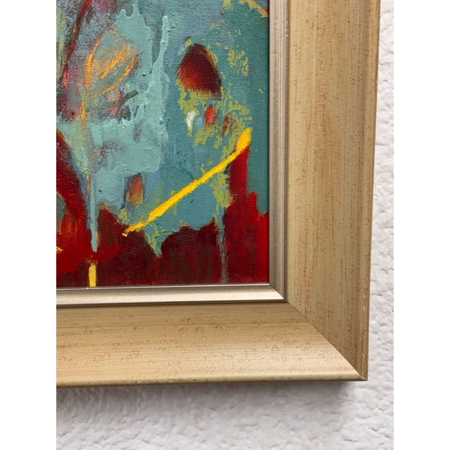 Early 21st Century Acrylic Abstract Framed Painting For Sale - Image 5 of 12
