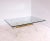 French Gilt Brass, Acrylic Glass & Glass Coffee Table, 1980s For Sale - Image 4 of 9