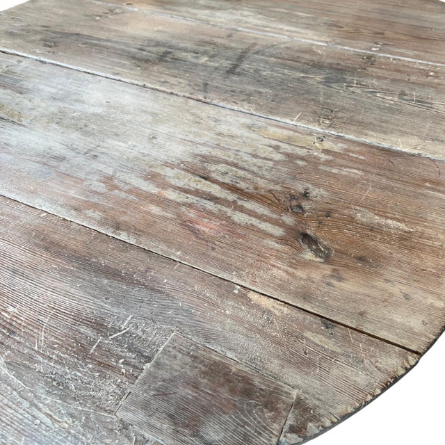Mid-Century Modern 19th Century Swedish Drop Leaf Table For Sale - Image 3 of 11