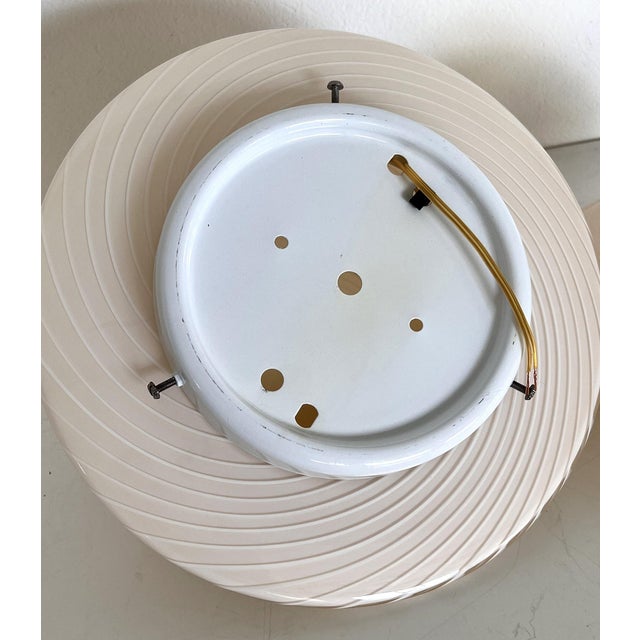 Mid-Century Italian Murano Glass Flush Mount with Swirl Glass, 1970s For Sale - Image 12 of 17