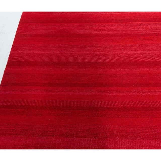 Mid 20th Century Doris Leslie Blau Vintage Swedish Flat Woven Rug For Sale - Image 5 of 7