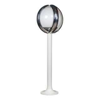 20th Century Italian Space Age Floor Lamp with Hand Blown Venetian Glass, 1970 For Sale