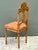 Wood Vintage Wood Chair With Floral Carving For Sale - Image 7 of 12