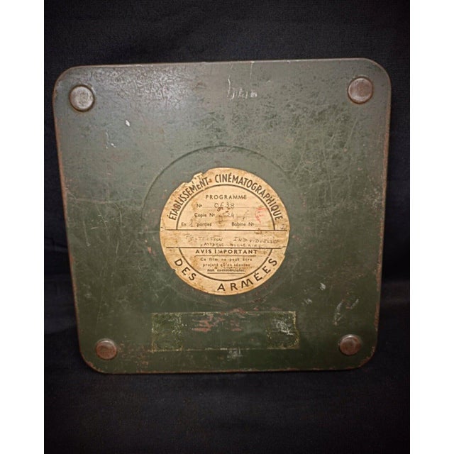 Green Vintage Military Film With Metal Box "Ecpa" - Protection Individuelle For Sale - Image 8 of 12