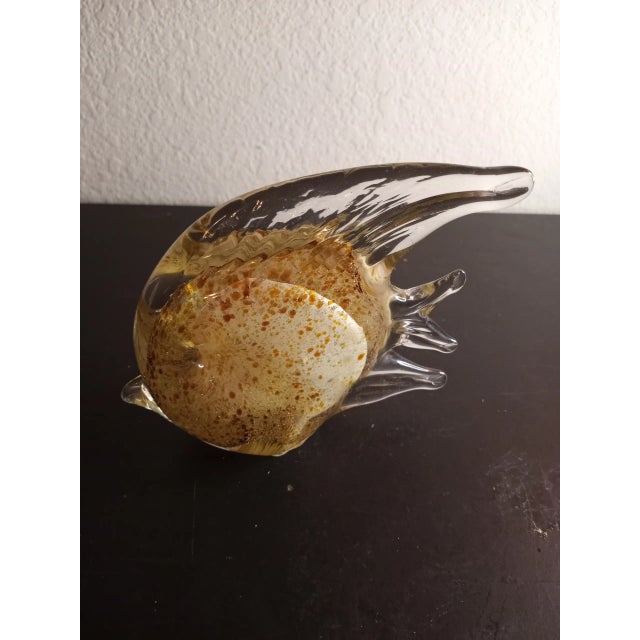 Murano Style Gold Aventurine Art Glass Fish Figurine For Sale In Dallas - Image 6 of 7