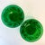 Art Deco 1940s Vintage Art Deco Boho Chic Indiana Glass Co Pressed Glass Serving Bowls - A Pair. For Sale - Image 3 of 9