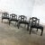 Wood 1971 Hollywood Regency Chinoiserie Chinese Chippendale Style Occasional Chairs by Thomasville Black Low Profile Set of 4 For Sale - Image 7 of 12