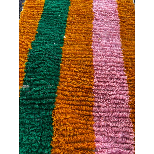 Moroccan Boujad Wool Runner with Graphic Design, 1990 For Sale - Image 6 of 10