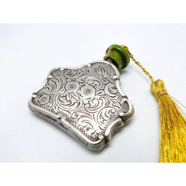 Czech Art Nouveau Silver Perfume Bottle, 1920s For Sale - Image 12 of 12